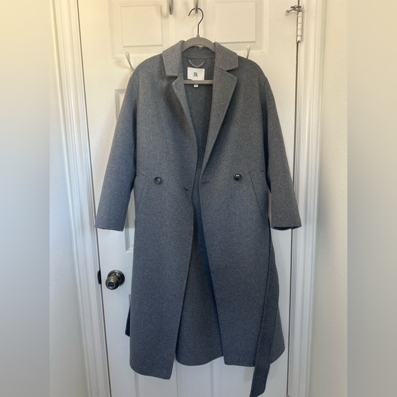 Banana Republic Gray Wool Wrap Coat - NWOT